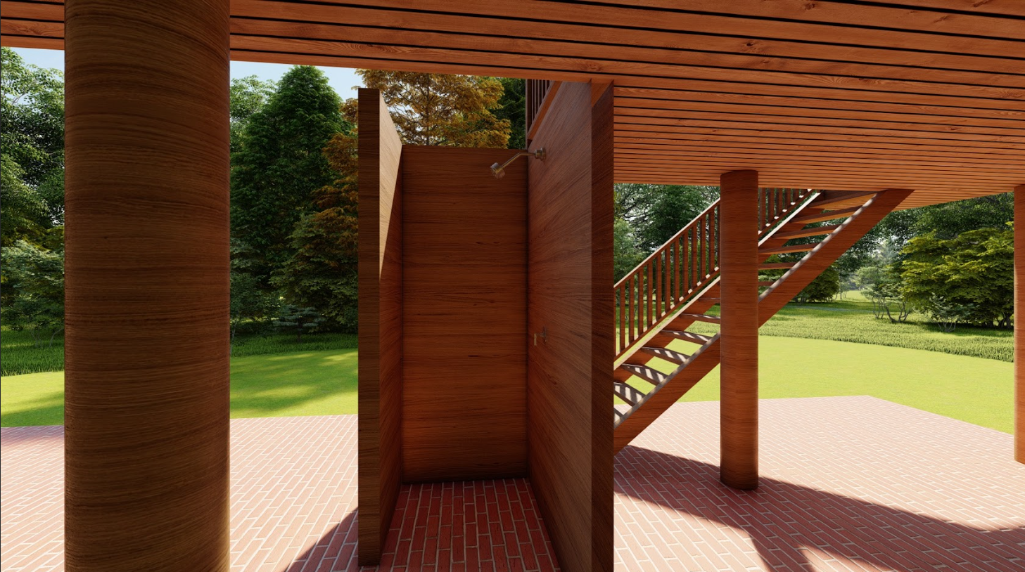 Nature Living - Outdoor shower facility